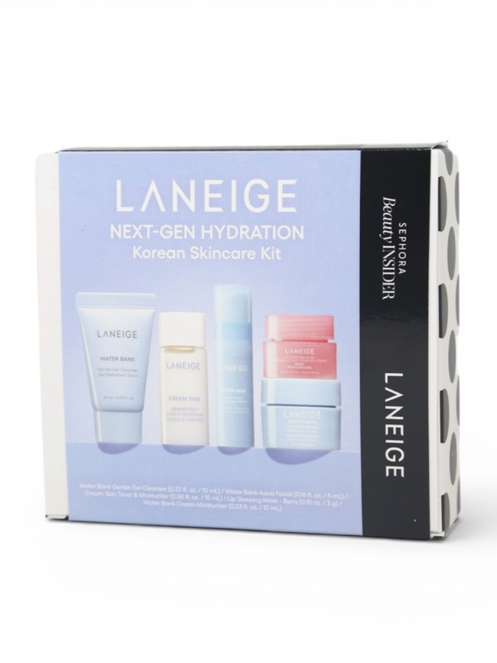 NEW! LANEIGE Next-Gen Hydration Korean Skincare Kit - Travel Size 5 Piece Set